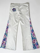 White Denim with purple swirl floral-9