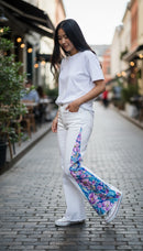 White Denim with purple swirl floral-2
