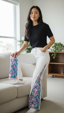 White Denim with purple swirl floral-4