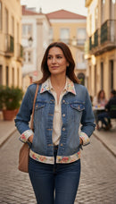 Classic Levi Jacket with Quilted Trim-4