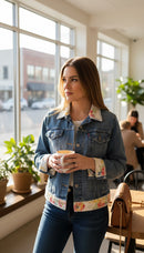 Classic Levi Jacket with Quilted Trim-2