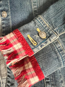 Red Plaid Plus Denim-5