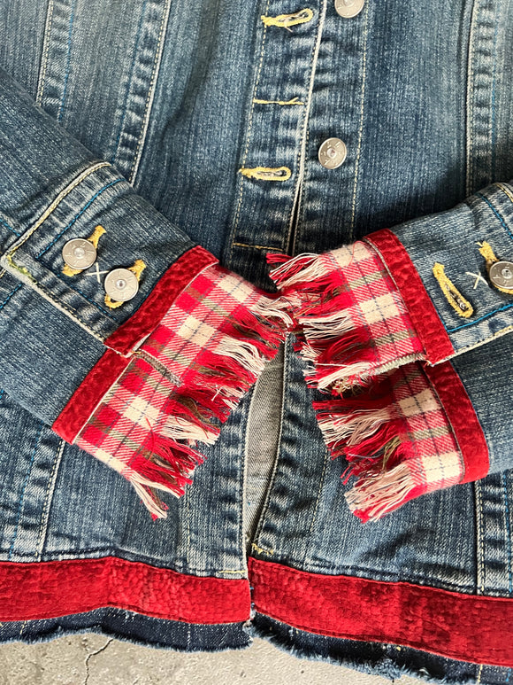 Red Plaid Plus Denim