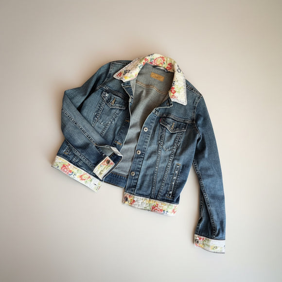 Classic Levi Jacket with Quilted Trim