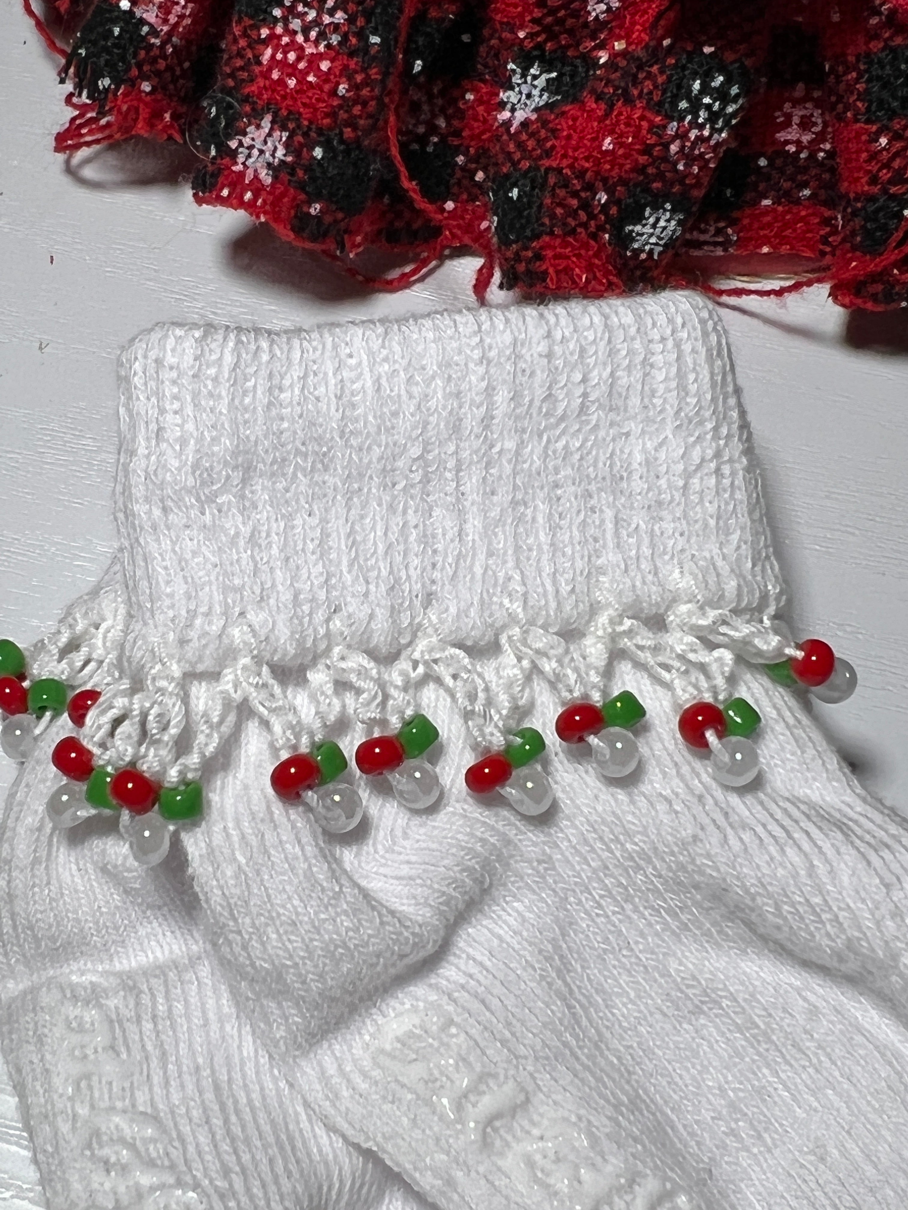 Beaded Baby Socks