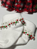 Beaded Baby Socks - Christmas-4