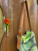 Purse - Gold/Green with Bright Green Lining-4