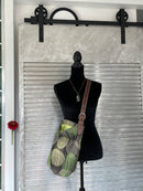 Purse - Gold/Green with Bright Green Lining-5