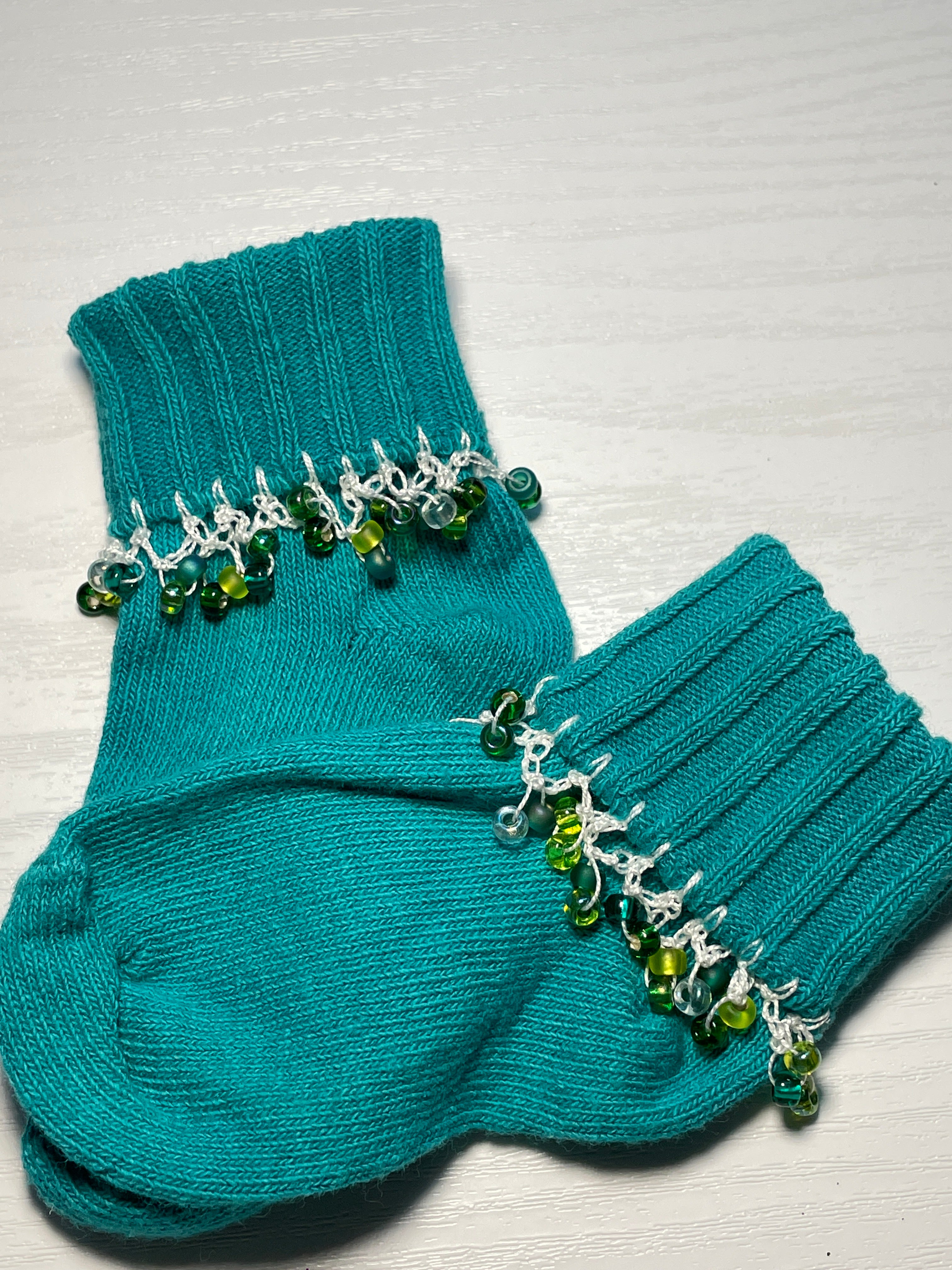 Beaded Baby Socks